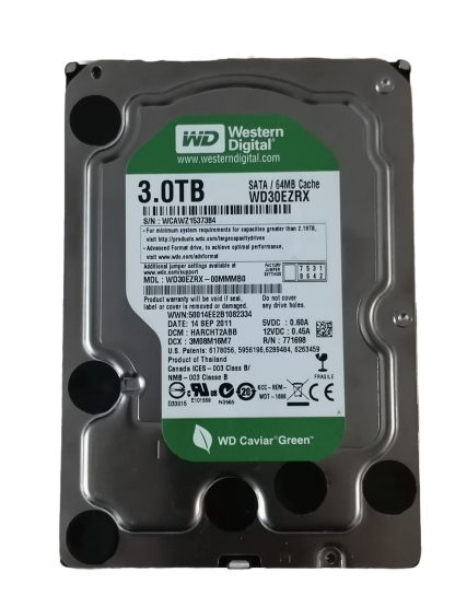 WD Green 3TB WD30EZRX - használt