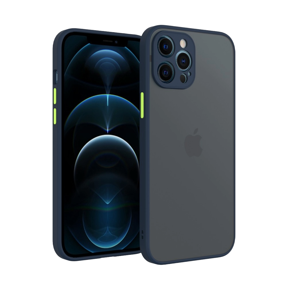 Apple iPhone 12 matt kék zöld tok