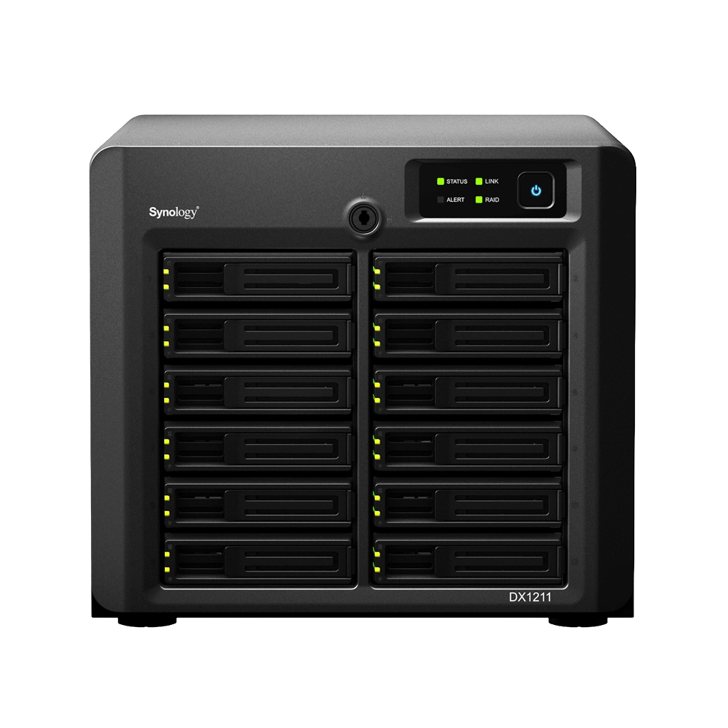 Synology DX1211 12 lemezes bővítőegység - használt